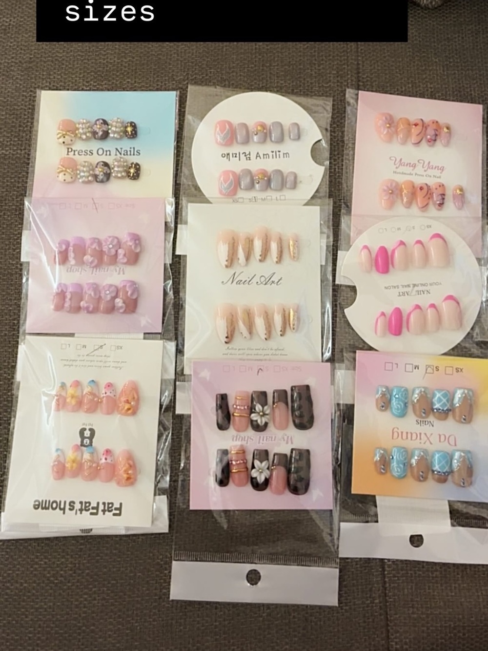 Multiple Small Size Press On Nails